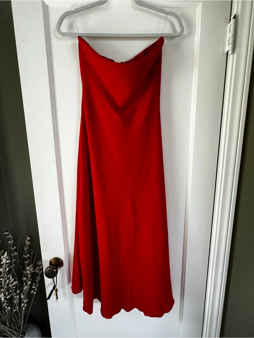 “See you Monday LA” Red Strapless Sun Dress - Picture 1 of 4